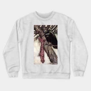 Solomon filling Christmas stocking - Peter Pan in Kensington Gardens - Arthur Rackham Crewneck Sweatshirt